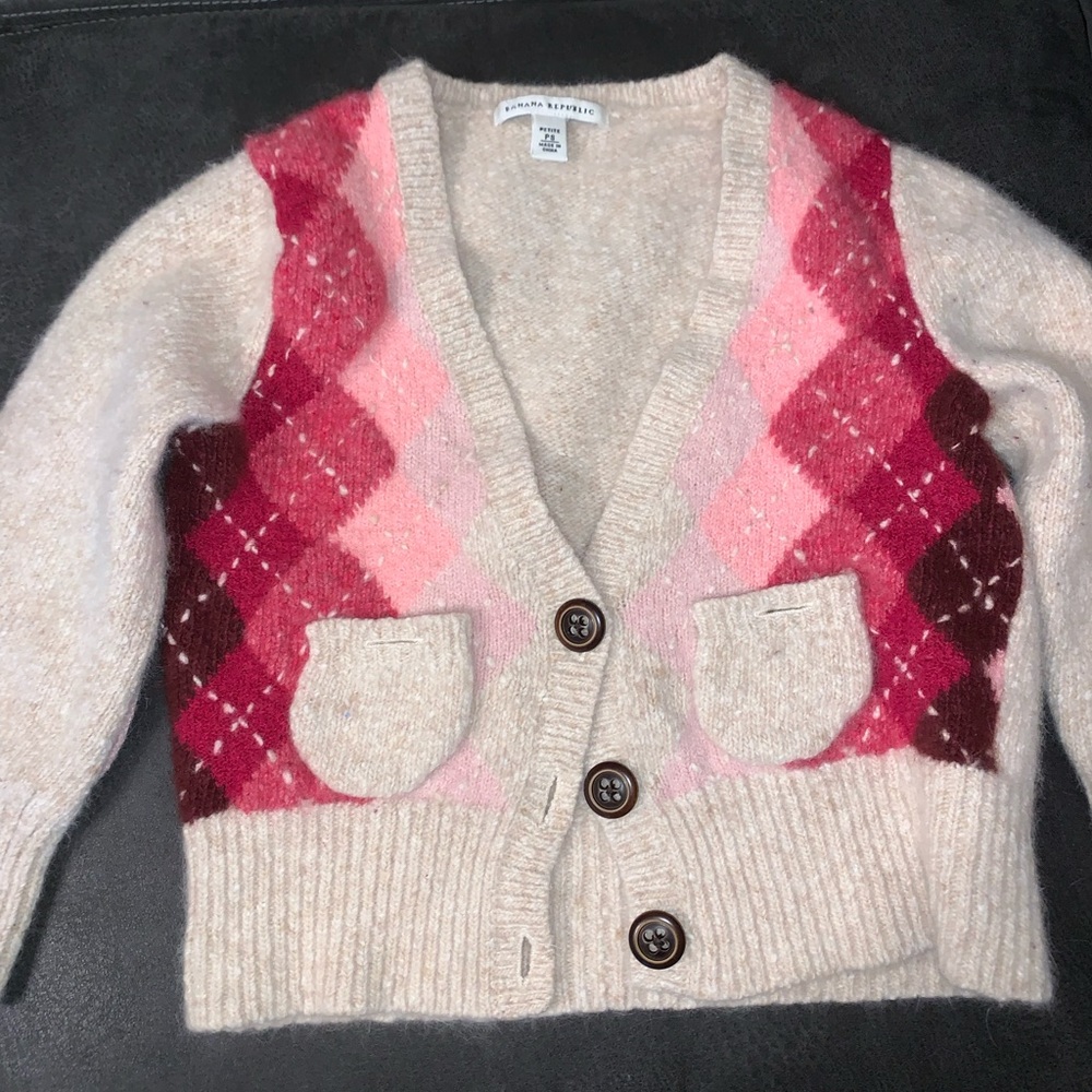 Banana republic cute crop sweater cardigan size ps